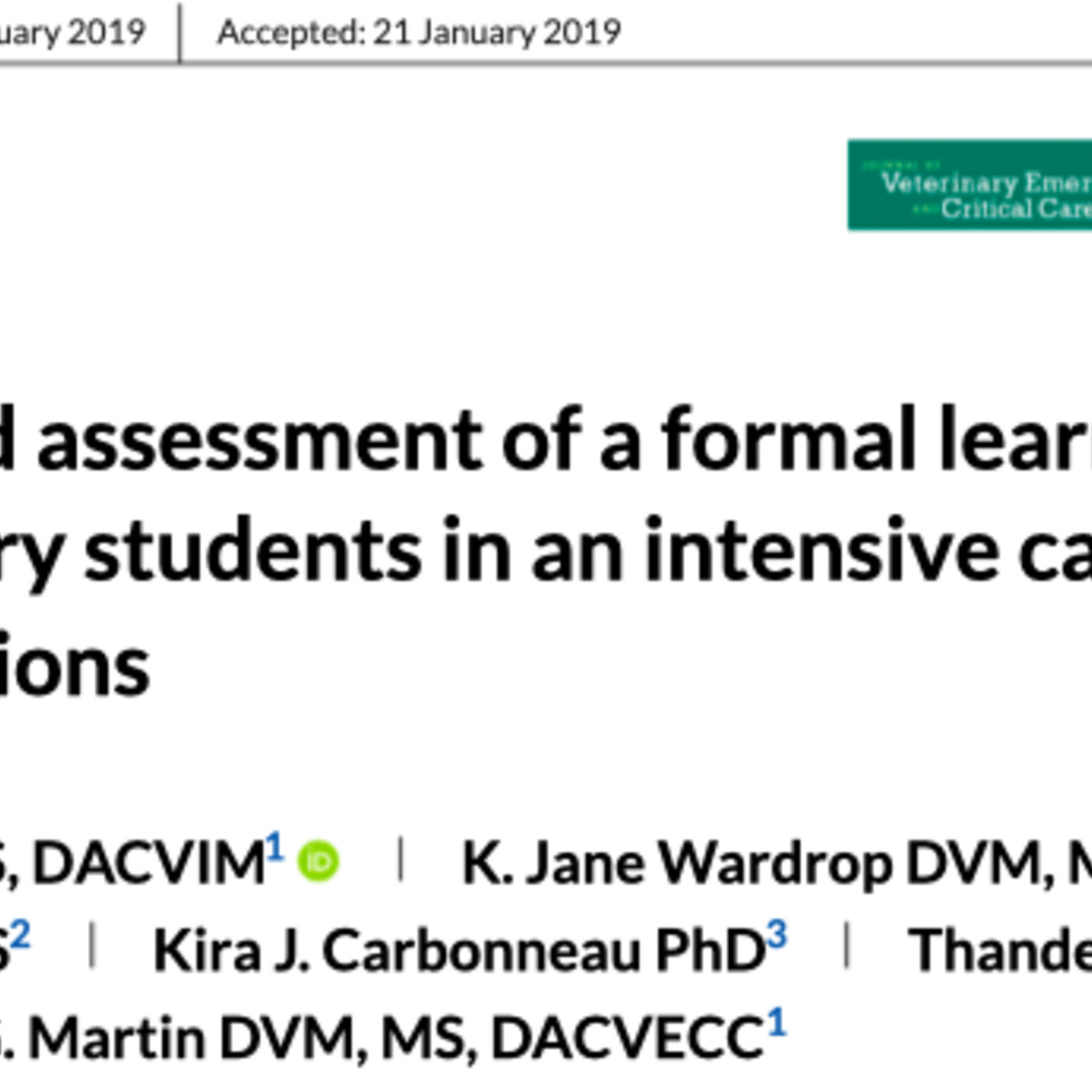 Journal Club #9-Learning Modules