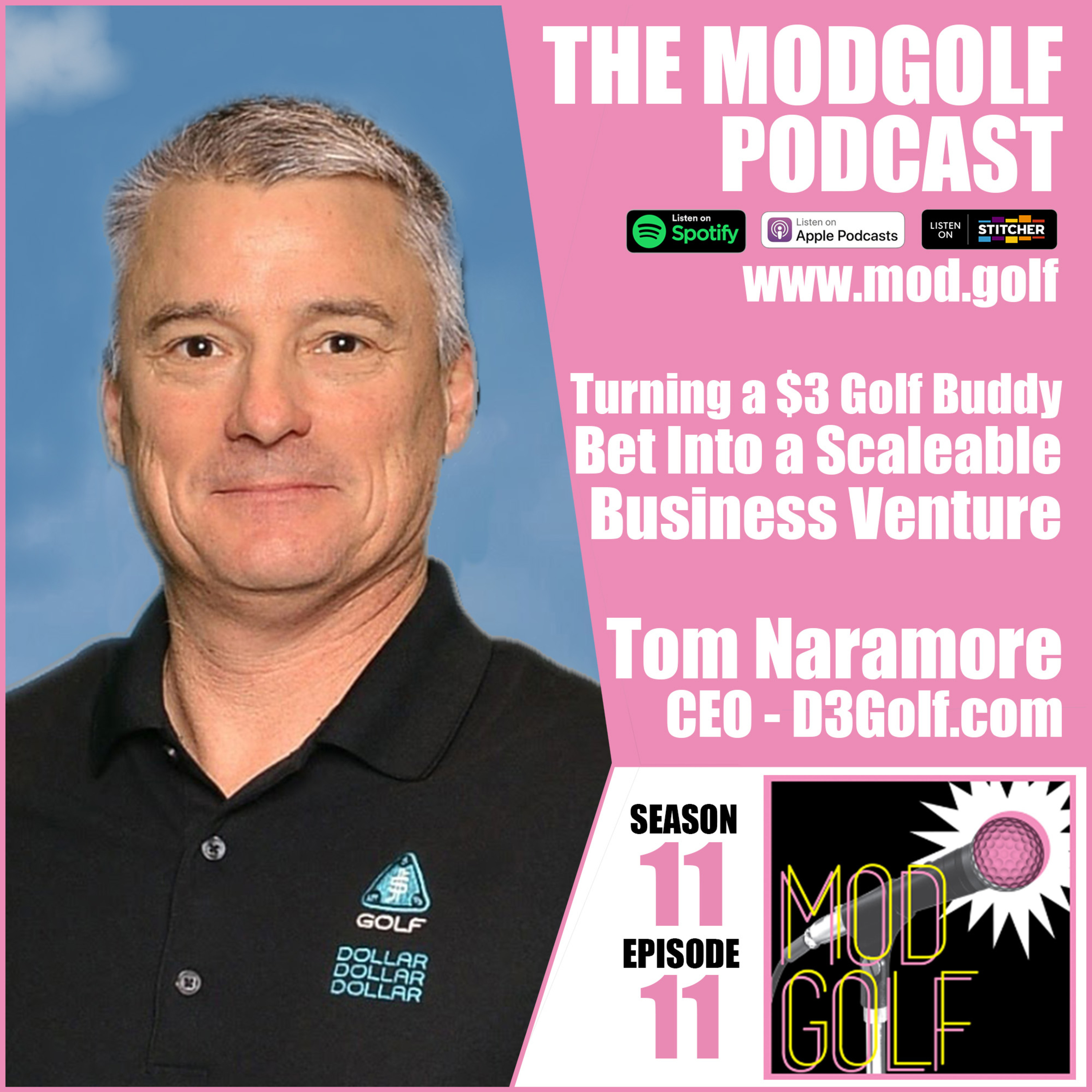 Turning a $3 weekly golf buddy bet into a scaleable business venture - Tom Naramore, CEO at D3Golf.com
