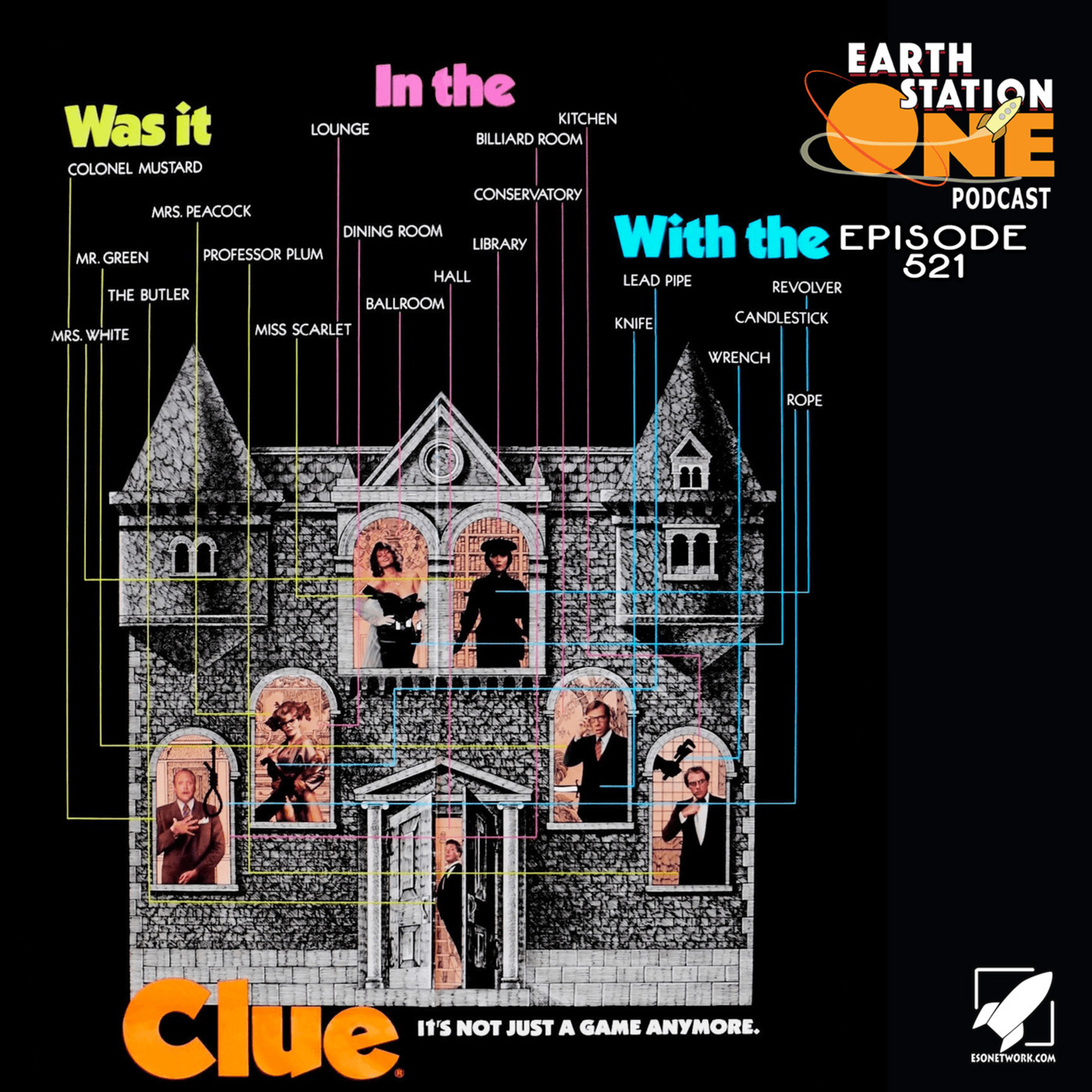 The Earth Station One Podcast  - Clue: A True Game of Mystery!