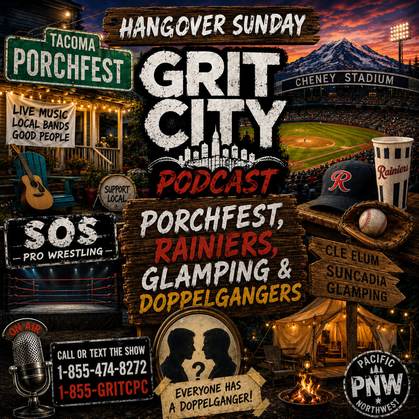 GCP: Hangover Sunday - PorchFest, Rainiers, Glamping & Doppelgangers