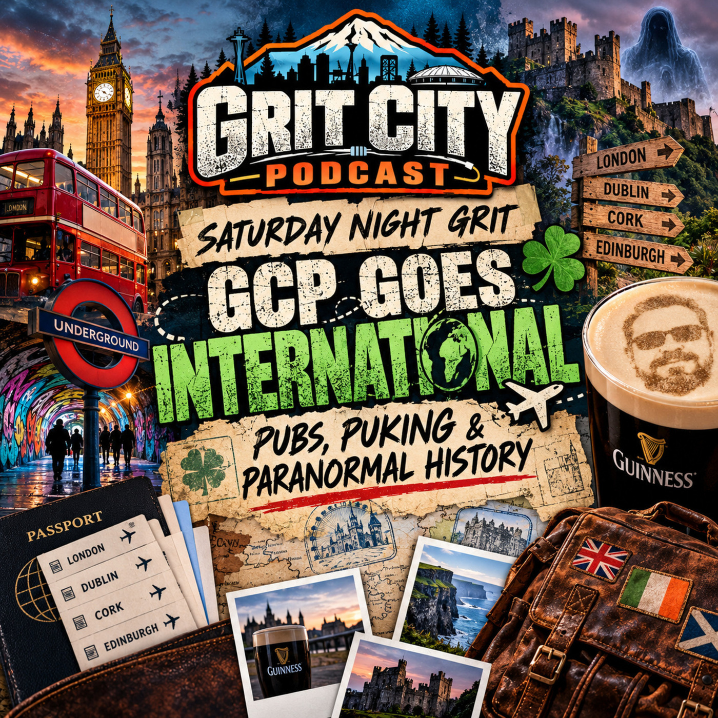 The Grit City Podcast: GCP: Saturday Night Grit - GCP Goes International: Pubs, Puking & Paranormal History