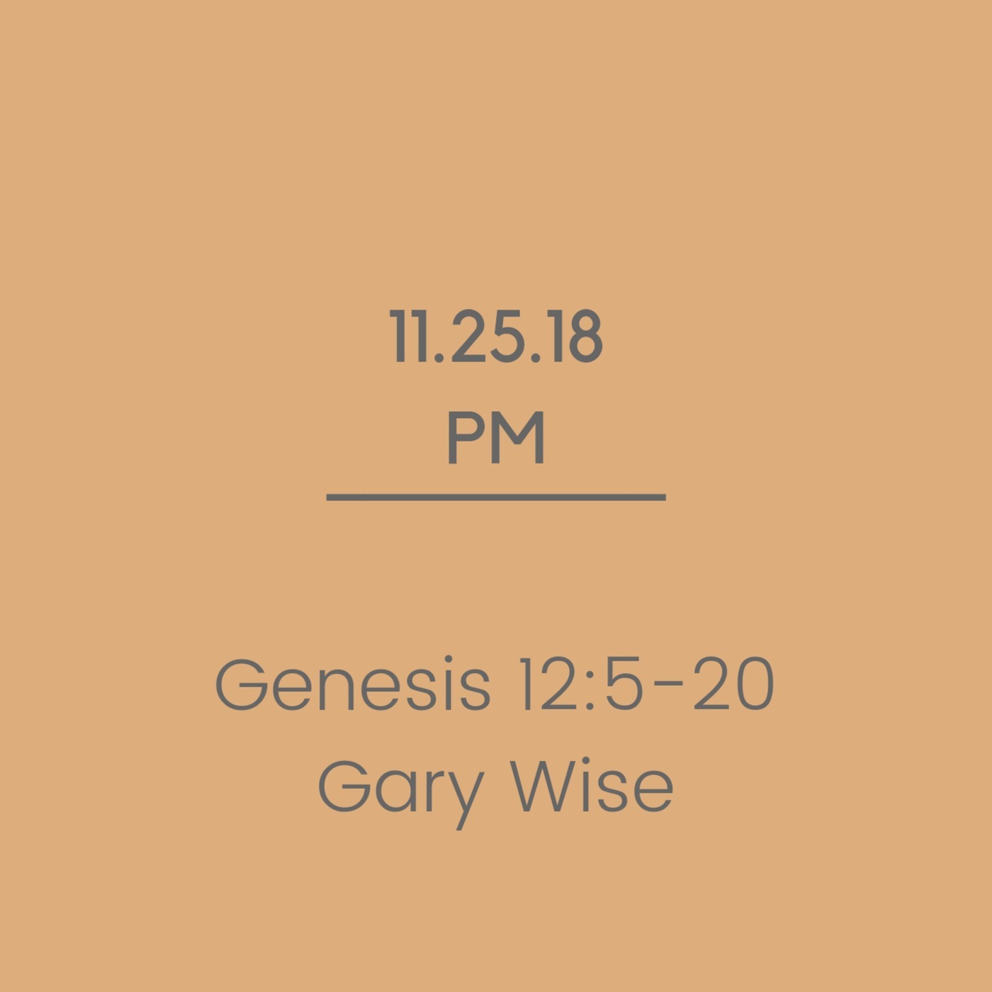 Genesis 12:5-20
