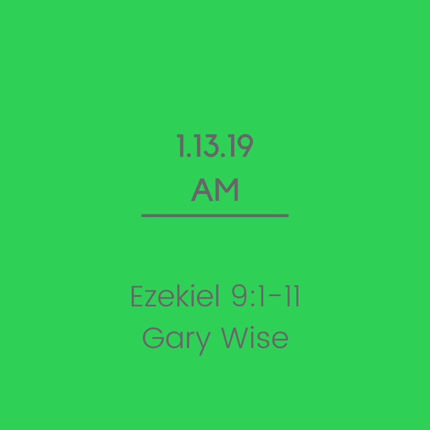 Ezekiel 9:1-11