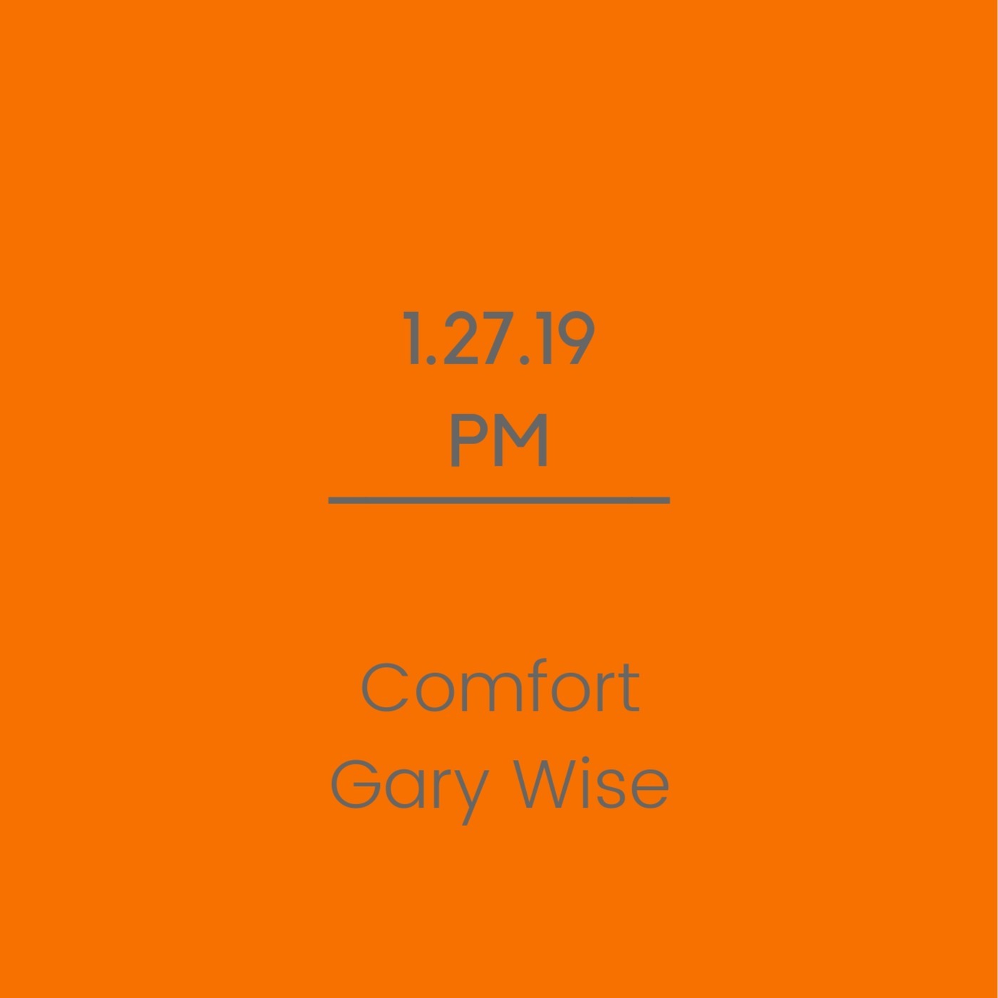 Comfort