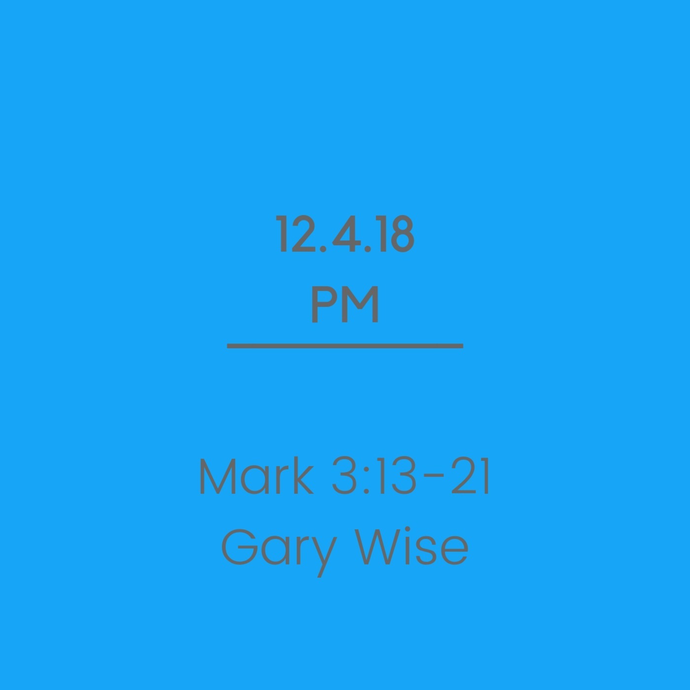 Mark 3:13-21