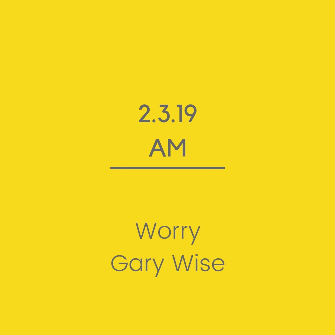 Worry