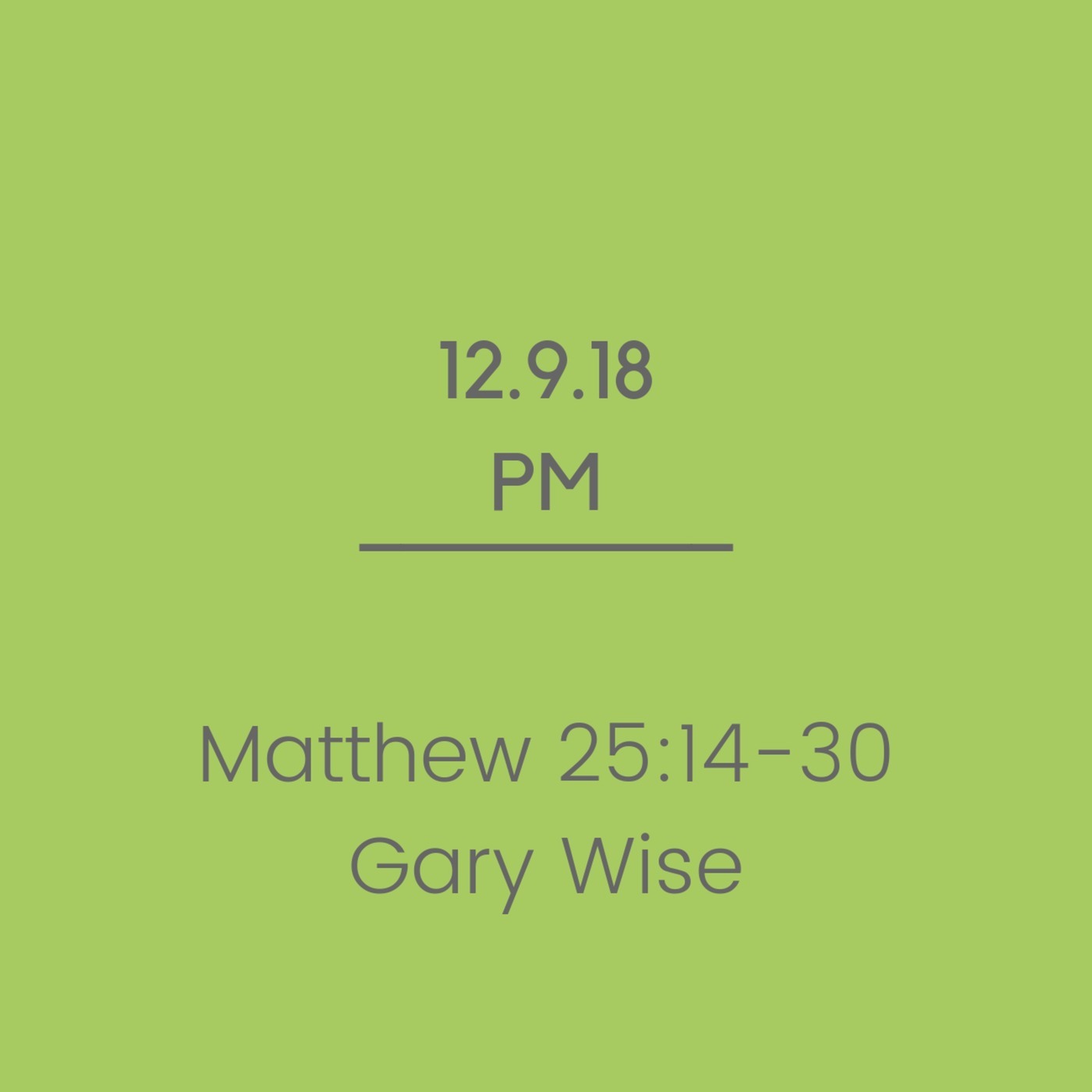 Matthew 25:14-30