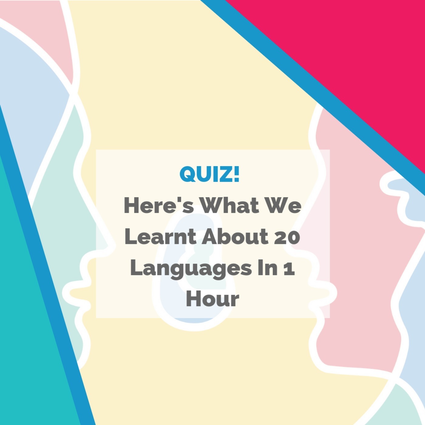 QUIZ! 20 European Languages In 1 Hour For European Day Of Languages