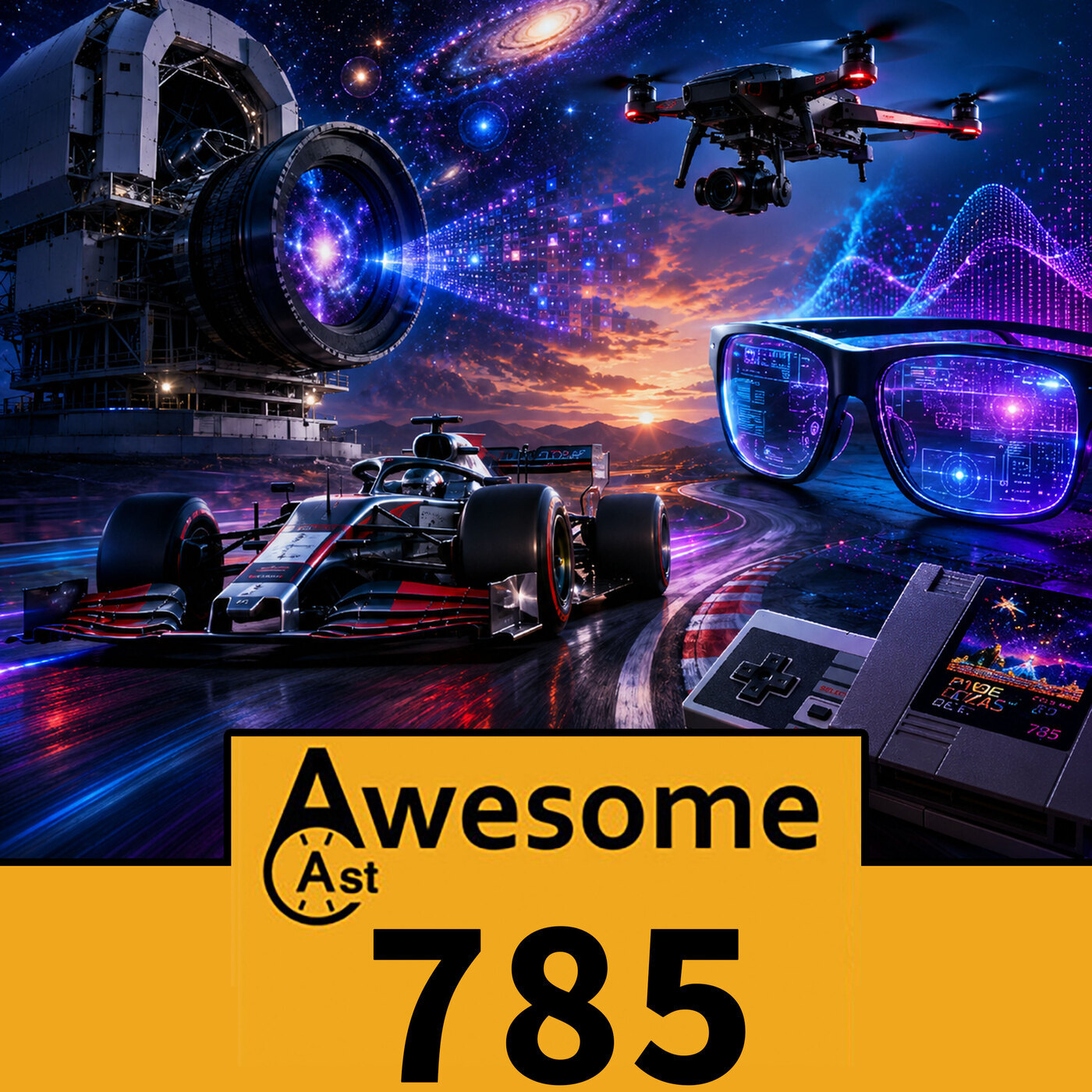 F1 Drone Tech, AI Video Chaos & the World’s Largest Camera| AwesomeCast 725