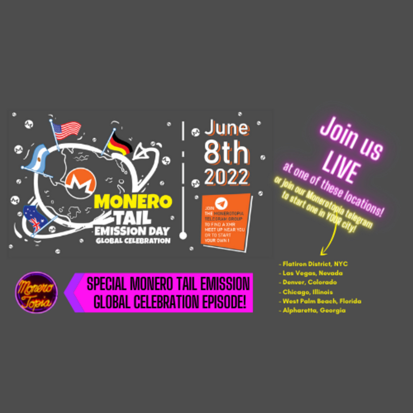 A Special LIVE Monero Tail Emission Global Celebration!!! #68