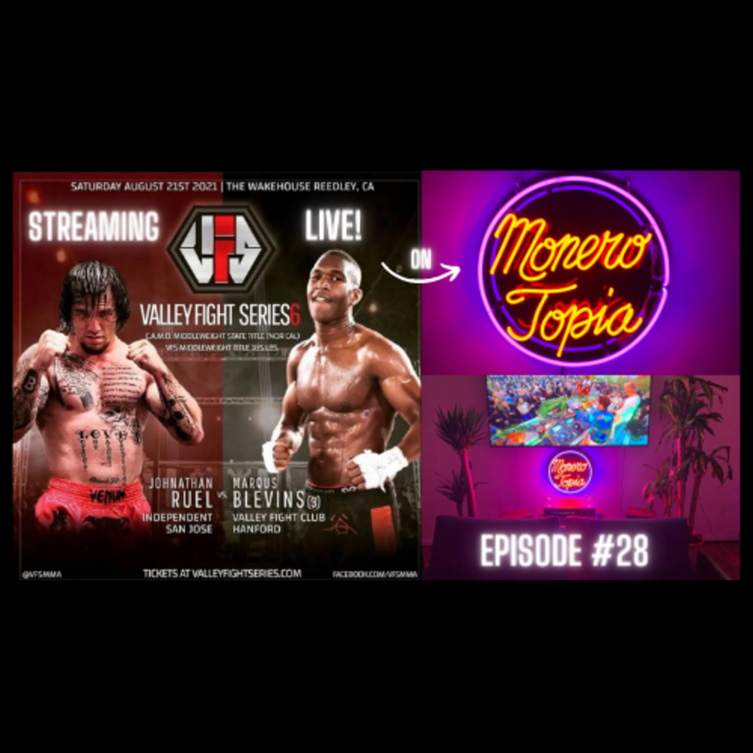 MONEROTOPIA 💃🏽🏝🕺🏼Epi #28 - A LIVE Atomic Swaps Demo & Monero MMA Fight night!