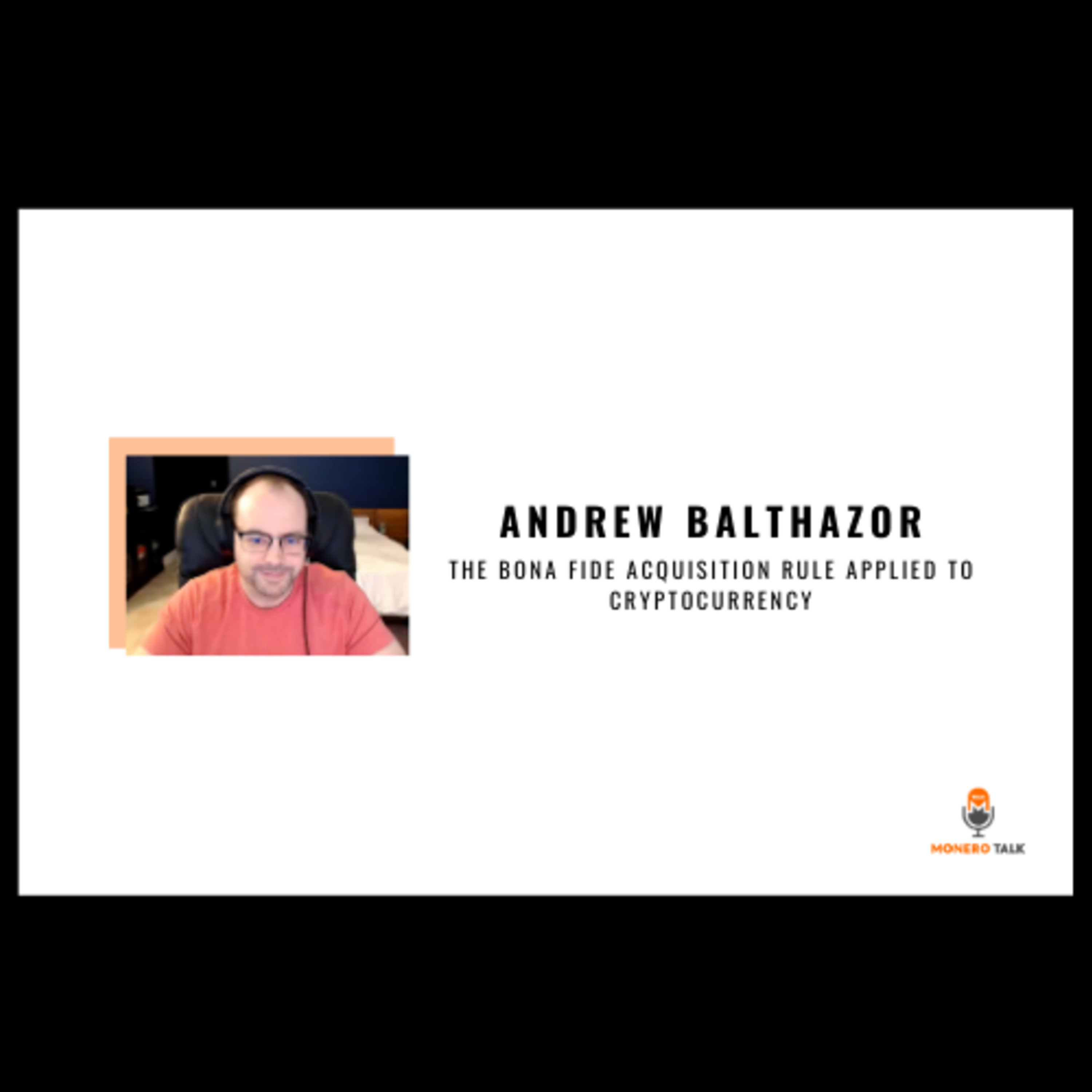 Andrew Balthazor: The Bona Fide Acquisition Rule Applied to Cryptocurrency
