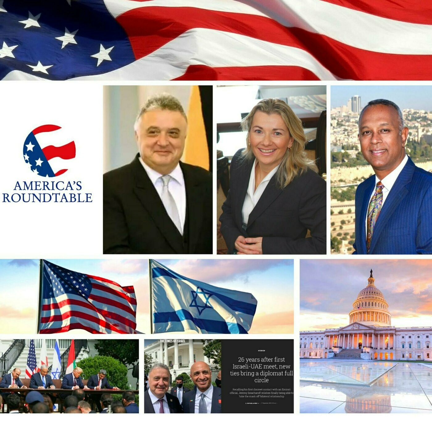America's Roundtable Conversation with Ambassador Jeremy Issacharoff, Israel | US-Israel Relations | The 1990s Israeli-UAE Initial Talks Leading to The Abraham Accords | Remembering September 11 