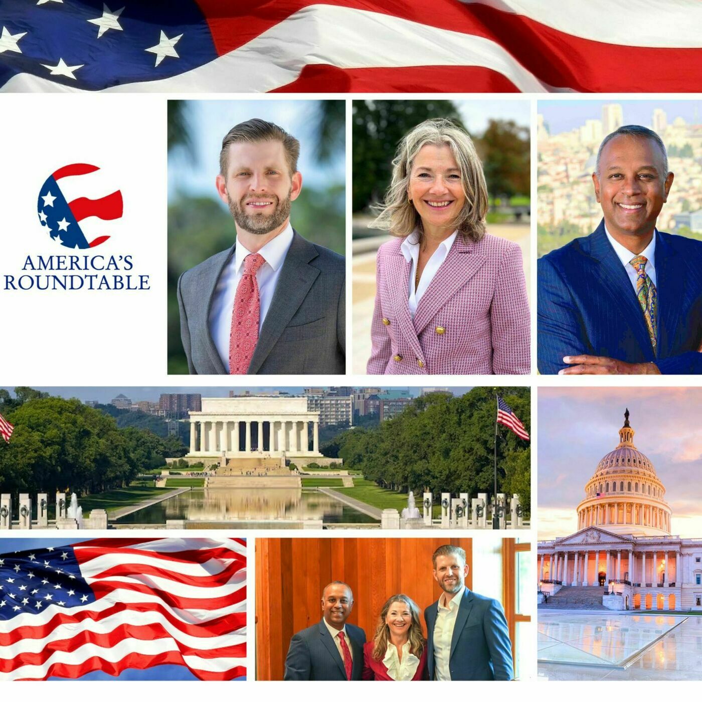 Eric Trump Joins America's Roundtable with Co-Hosts Natasha Srdoc and Joel Anand Samy | The Future of Public Policy in America | Economy, Immigration and Security