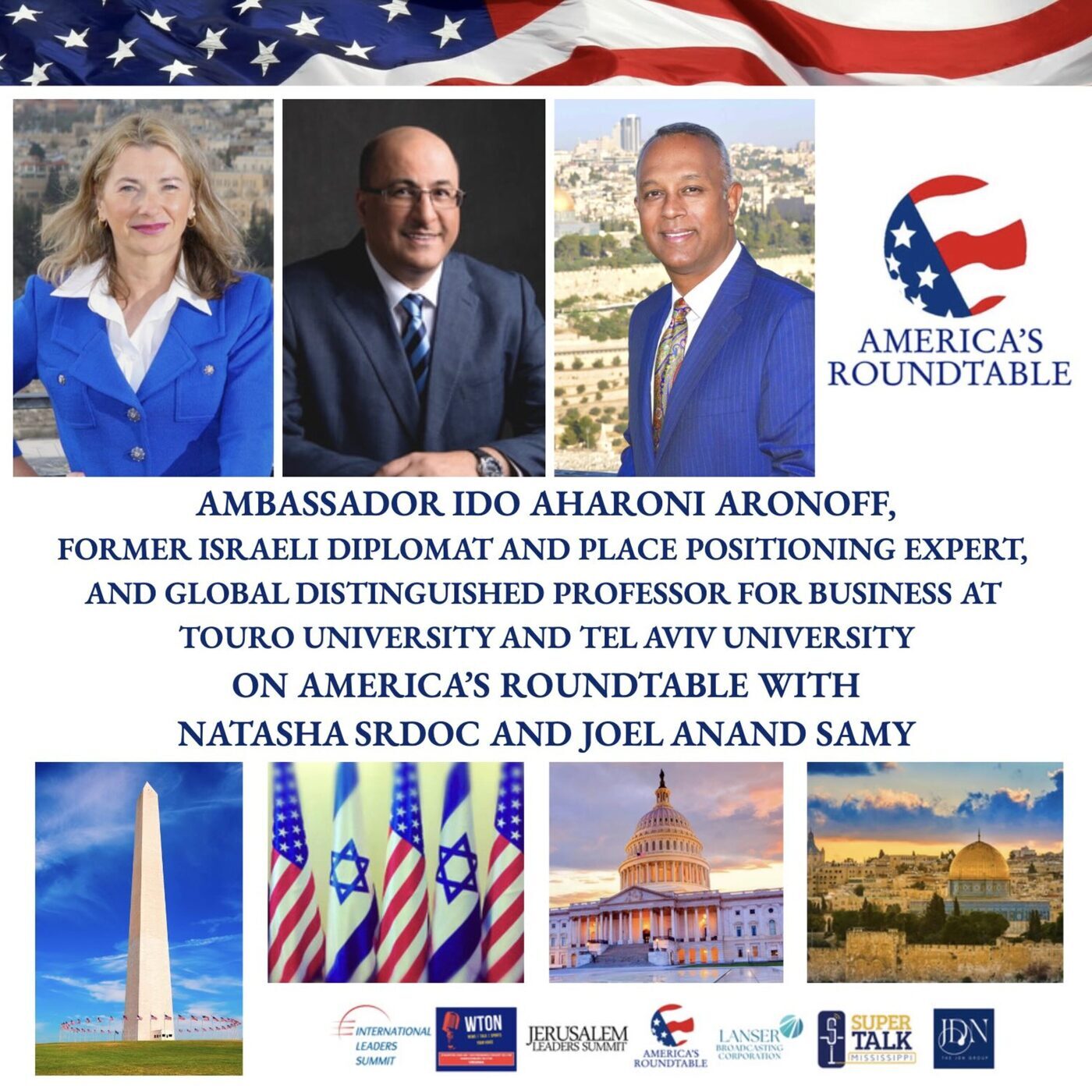 America's Roundtable ambassador-ido-aharoni-us-israel-middle-east-innovation-resilience: America's Roundtable with Ambassador Ido Aharoni | Strenghtening the Foundation of Western Civilization | Israel: Start-Up Nation | Remembering October 7, 2023