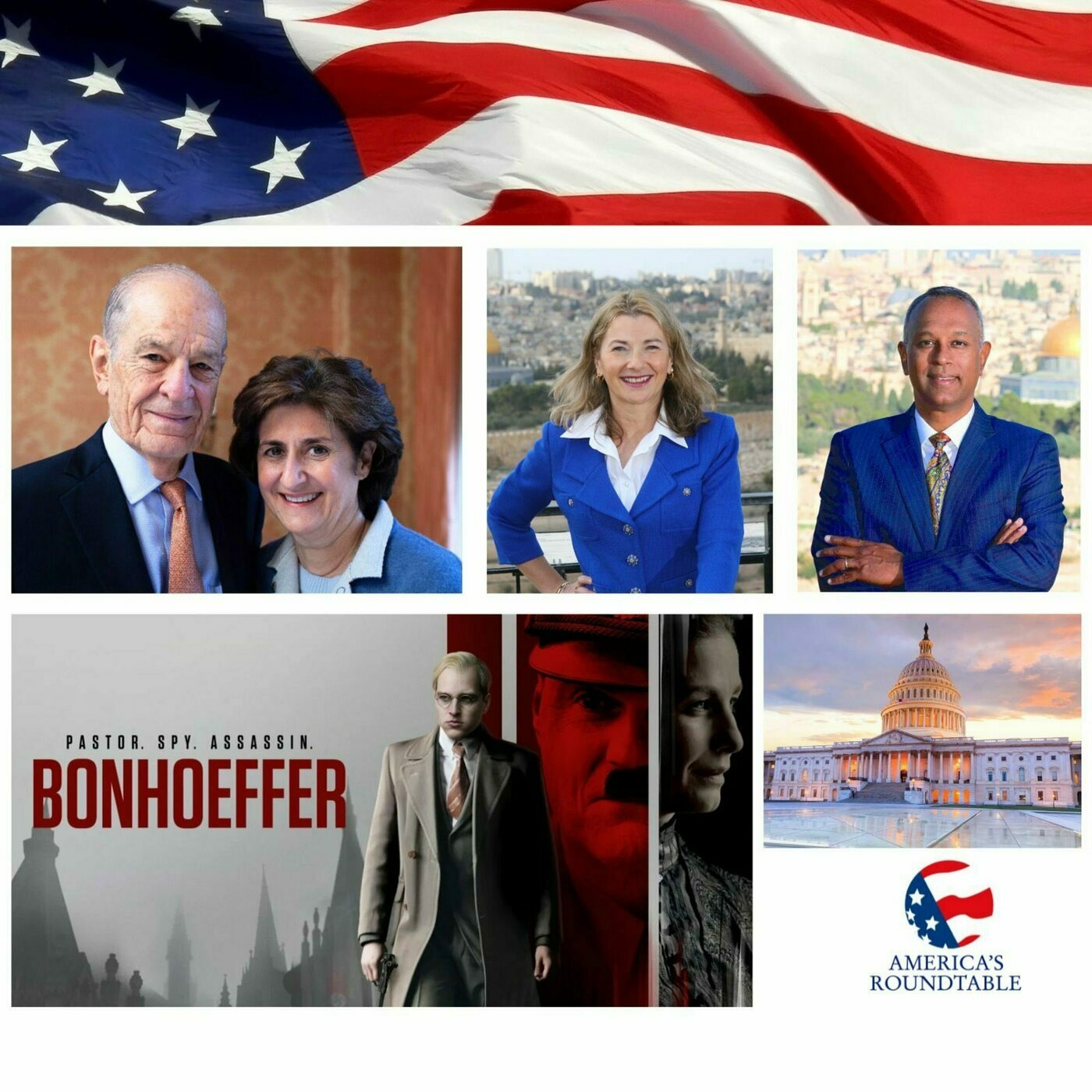 America's Roundtable with Emmanuel and Camille Kampouris | Feature Film — Bonhoeffer: Pastor.Spy.Assassin | Addressing the Rise of Anti-Semitism Around the World