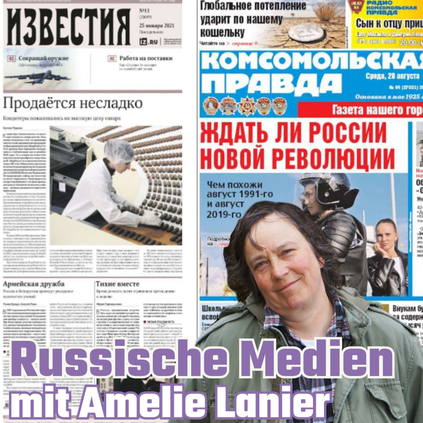 Russische Medien mit Amelie Lanier