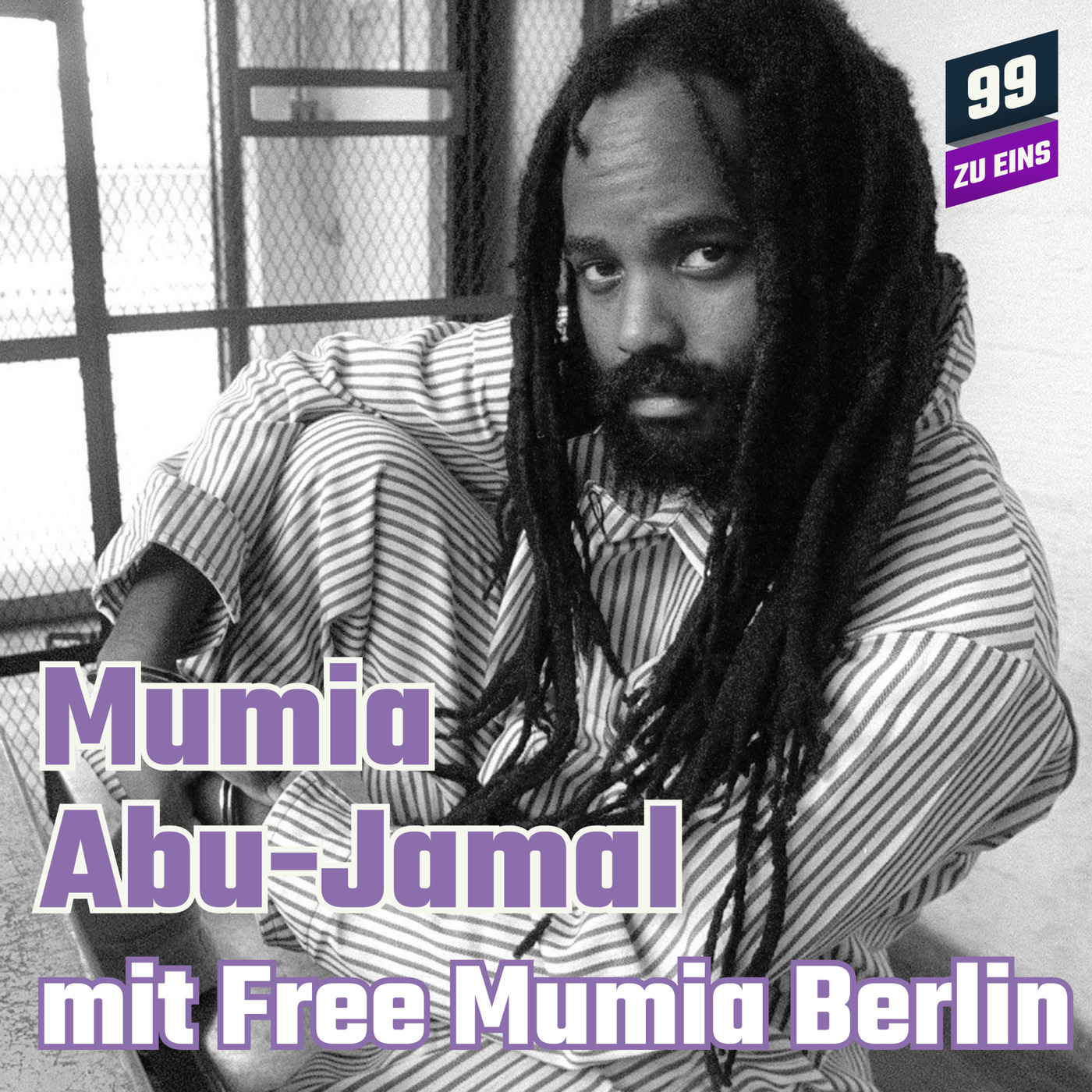 Mumia Abu-Jamal mit Free Mumia Berlin