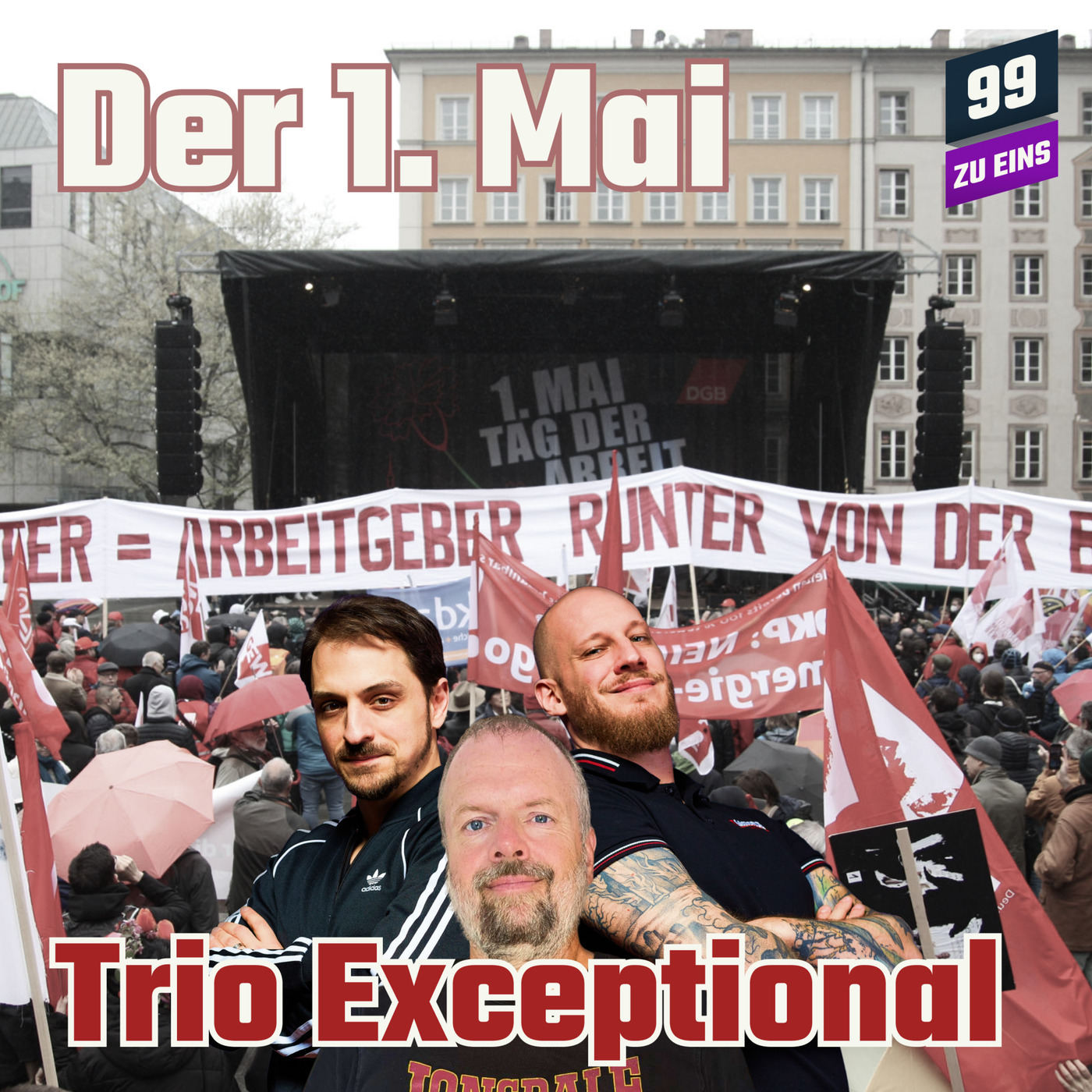 Der 1. Mai - Senf - Trio Infernal April