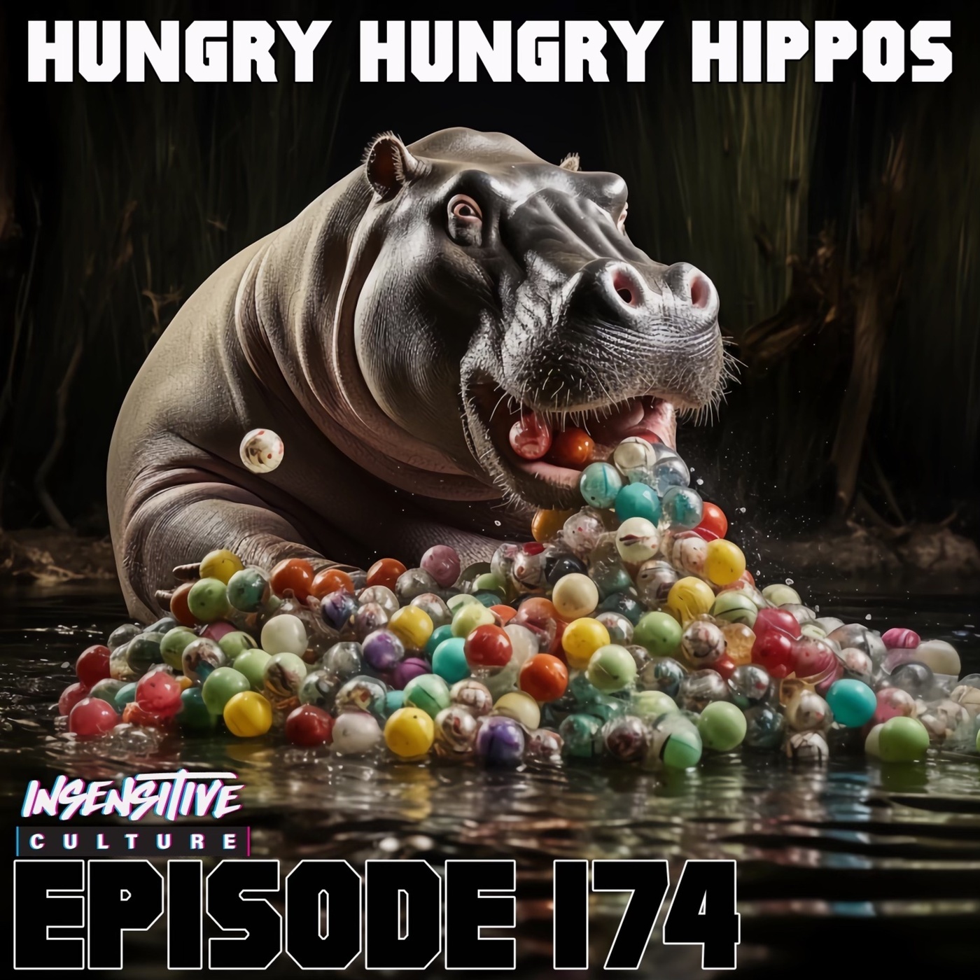 174 | "Hungry Hungry Hippos"