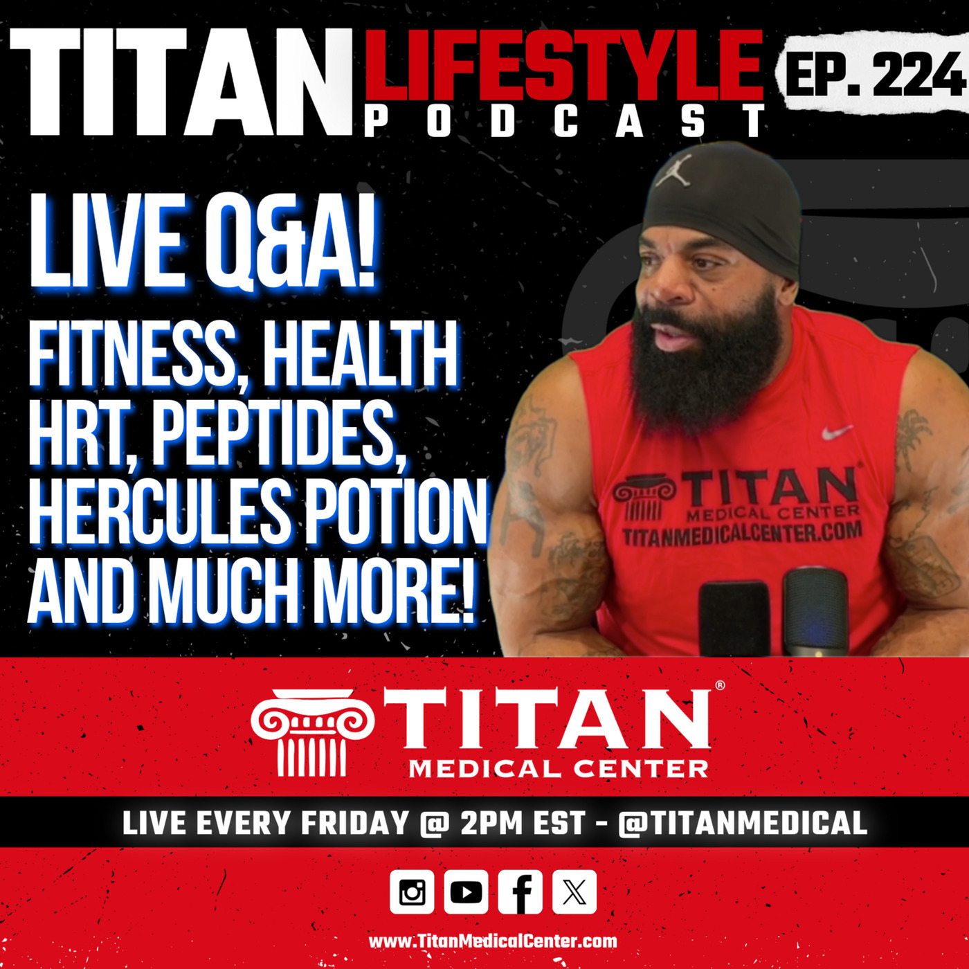 Titan Lifestyle 224 | Live Q&A, HRT, Fitness and much more!