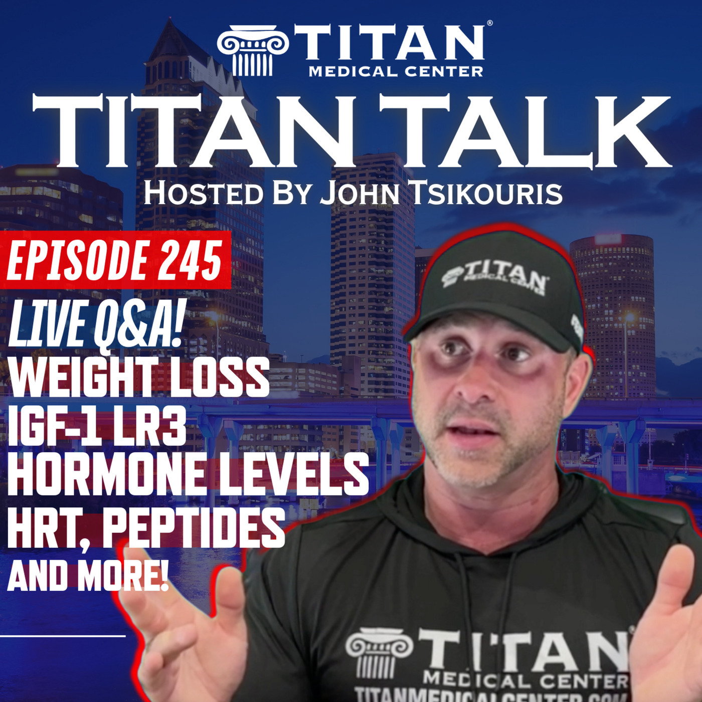 Titan Talk 245 - Live Q&A! Peptides, Hormone Levels, and more!
