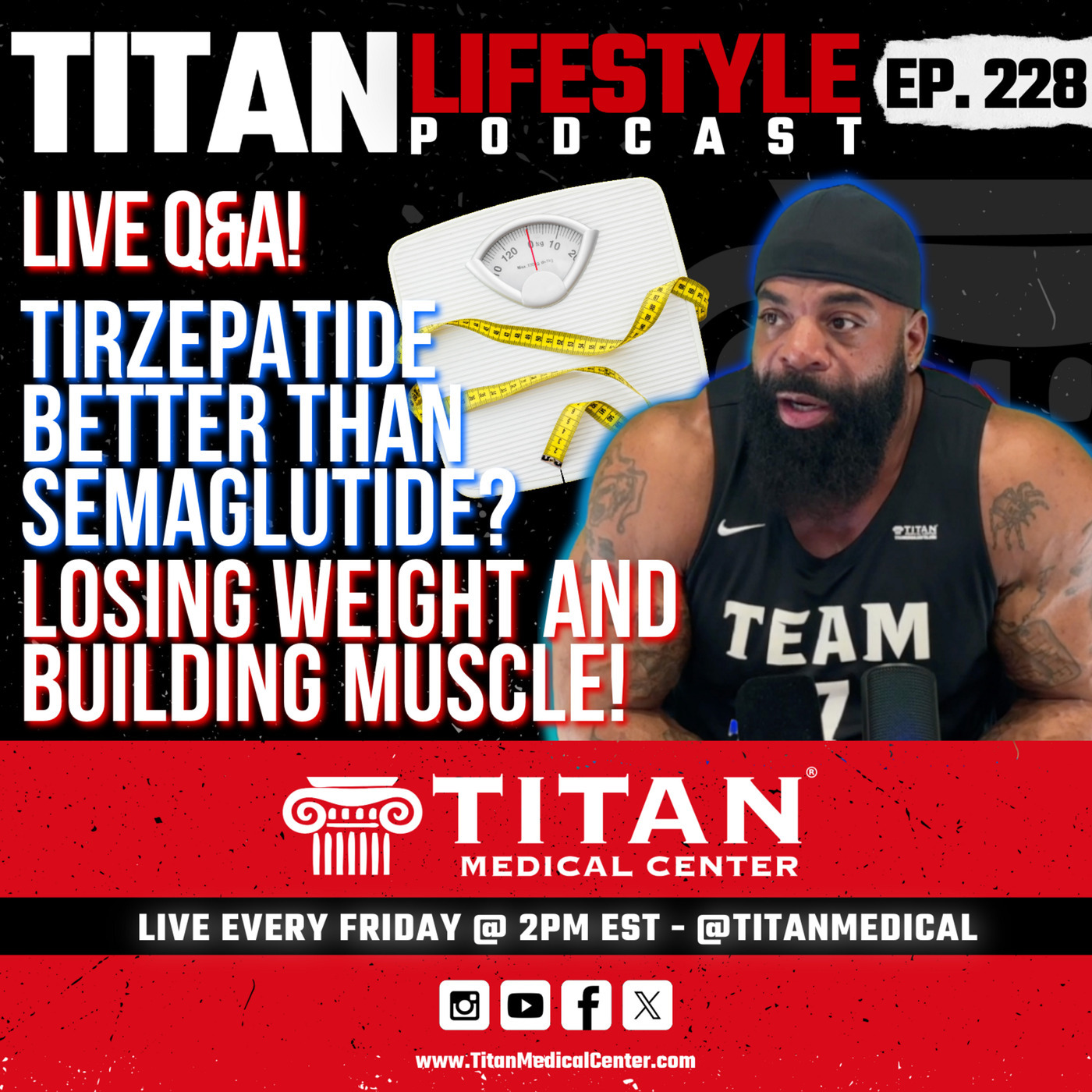 Titan Lifestyle 228 | Live Q&A! - Tirzepatide Better Than Semaglutide? | Losing Weight, Building Muscle