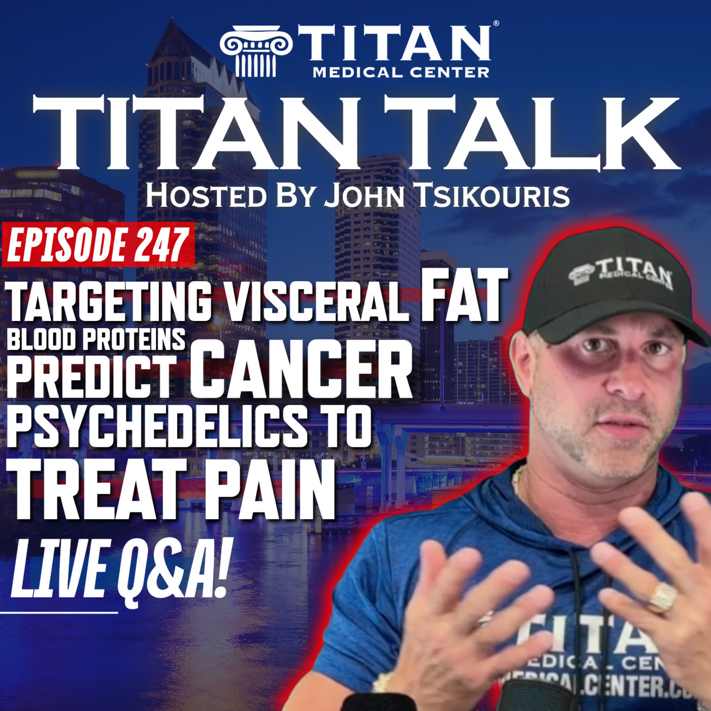 Titan Talk 247 - Live Q&A! Blood Proteins Predict Caner, Psychedelics Can Treat Pain 